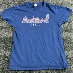 GL Italia Blue Pisa Graphic T-Shirt. Fits like medium